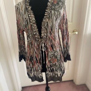 🌺BRAND NEW🌺 NICOLA Twin Set: Black sleeveless tank &  front tie Jacket